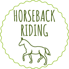 Horseback reading in Tuscany farm